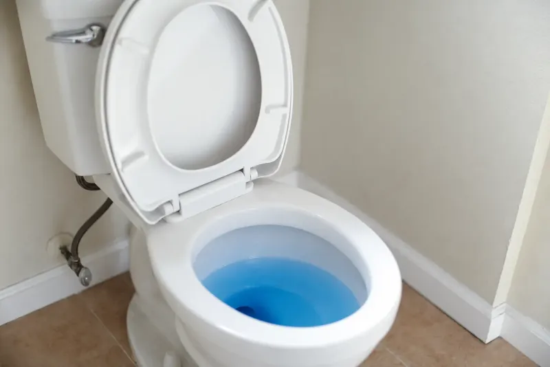 Prueba de colorante para detectar pérdida de la cisterna